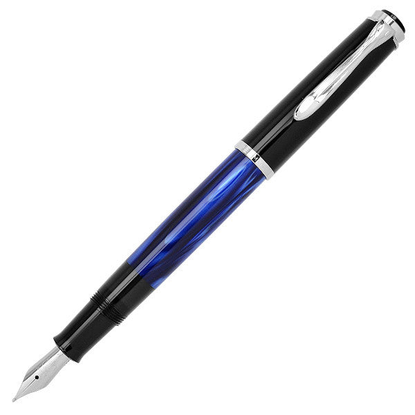 Pelikan Classic M205 Blue Marbled Fountain Pen by Pelikan at Cult Pens