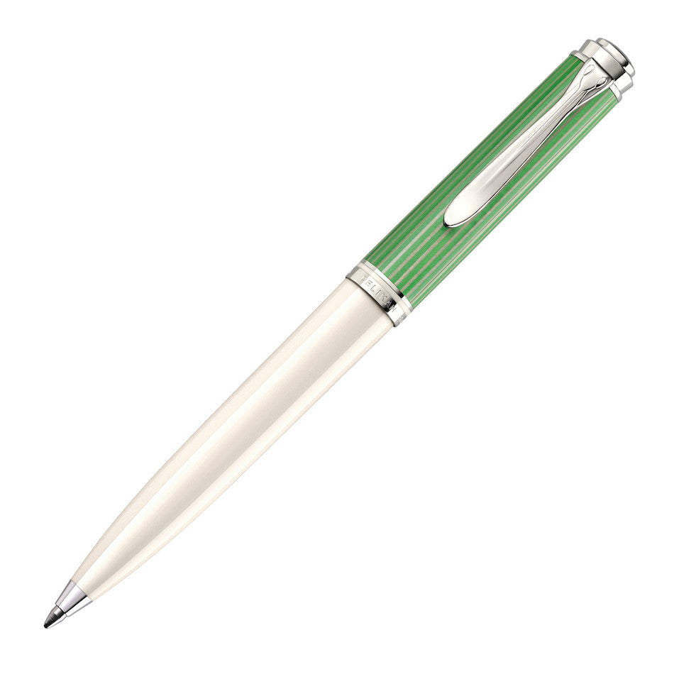 Pelikan Souveran K605 Ballpoint Pen Green-White Special Edition by Pelikan at Cult Pens