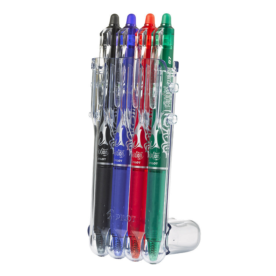 Pilot FriXion Clicker Erasable Rollerball Pen 07 Medium Assorted Set of 4 by Pilot at Cult Pens