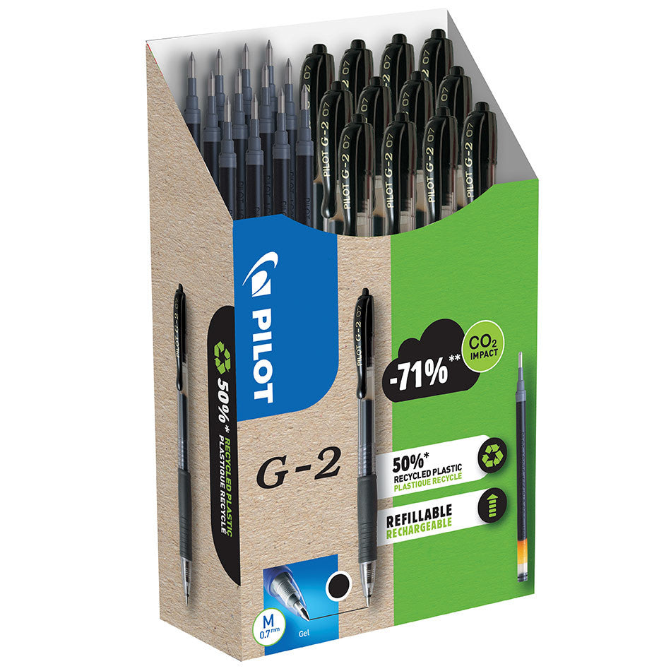 Pilot BegreeN G2 07 Gel Rollerball Pen Medium Pen and Refill Pack Black by Pilot at Cult Pens