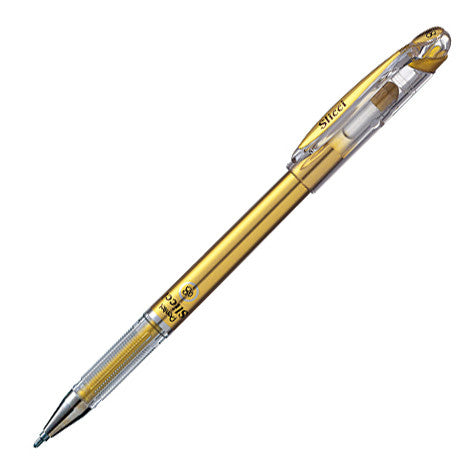 Pentel Slicci Metallic Gel-Tintenroller 0,4 Mm – Nadelspitze, Bronze, Für Schreiben & Dekorieren, Schnell Trocknend