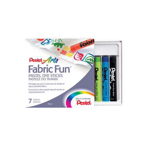 Pentel Fabric Fun Pastels Set of 7 by Pentel at Cult Pens