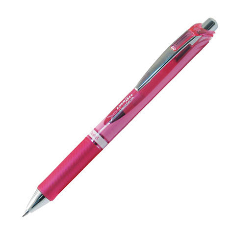 Pentel EnerGel Pink Ribbon Retractable Rollerball Pen BL77P by Pentel at Cult Pens
