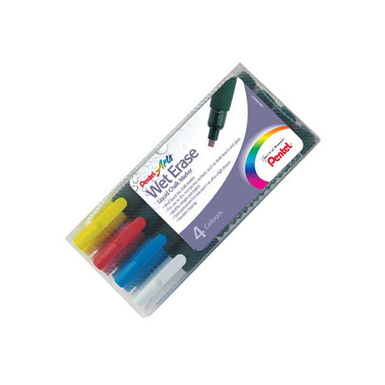 Pentel Wet Erase Glass Marker Pen SMW26 Set of 4 BCGW