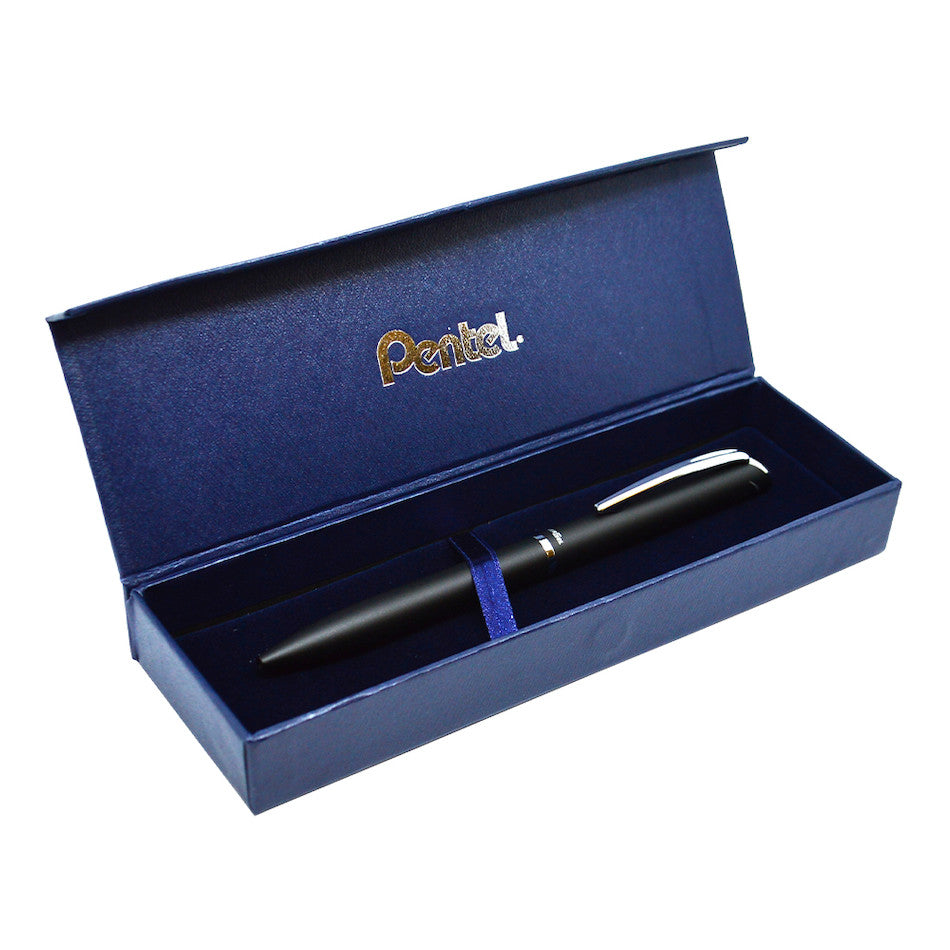 Pentel EnerGel Philography Retractable Rollerball Pen Black with Gift Box by Pentel at Cult Pens