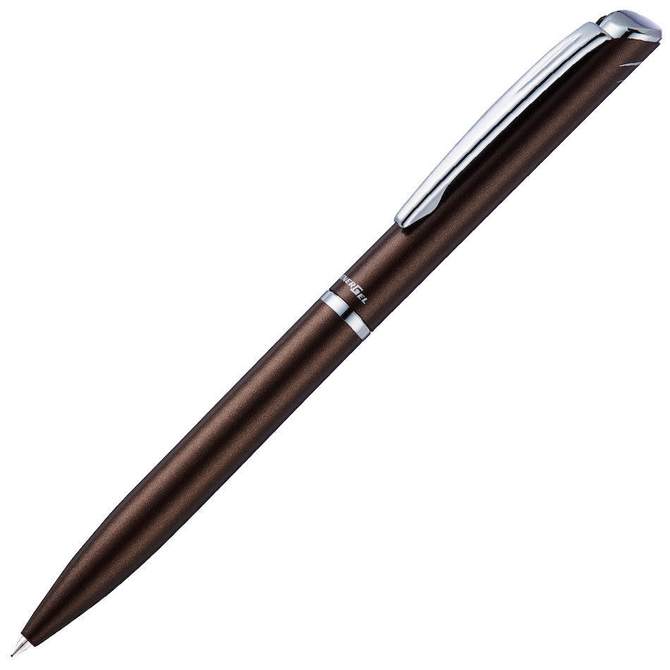Pentel EnerGel Philography Retractable Rollerball Pen Brown with Gift Box by Pentel at Cult Pens