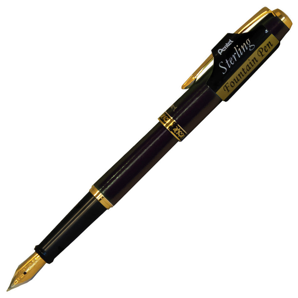 Pentel Sterling Fountain Pen Obsidian