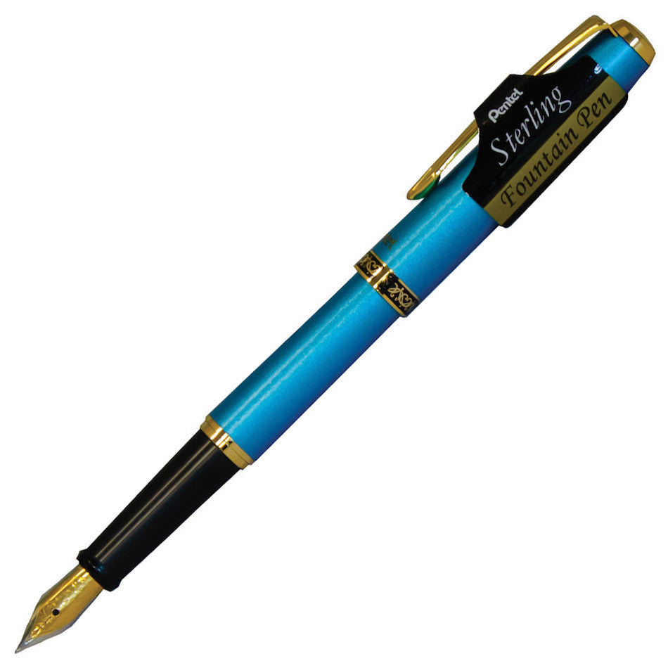 Pentel Sterling Fountain Pen Aquamarine by Pentel at Cult Pens