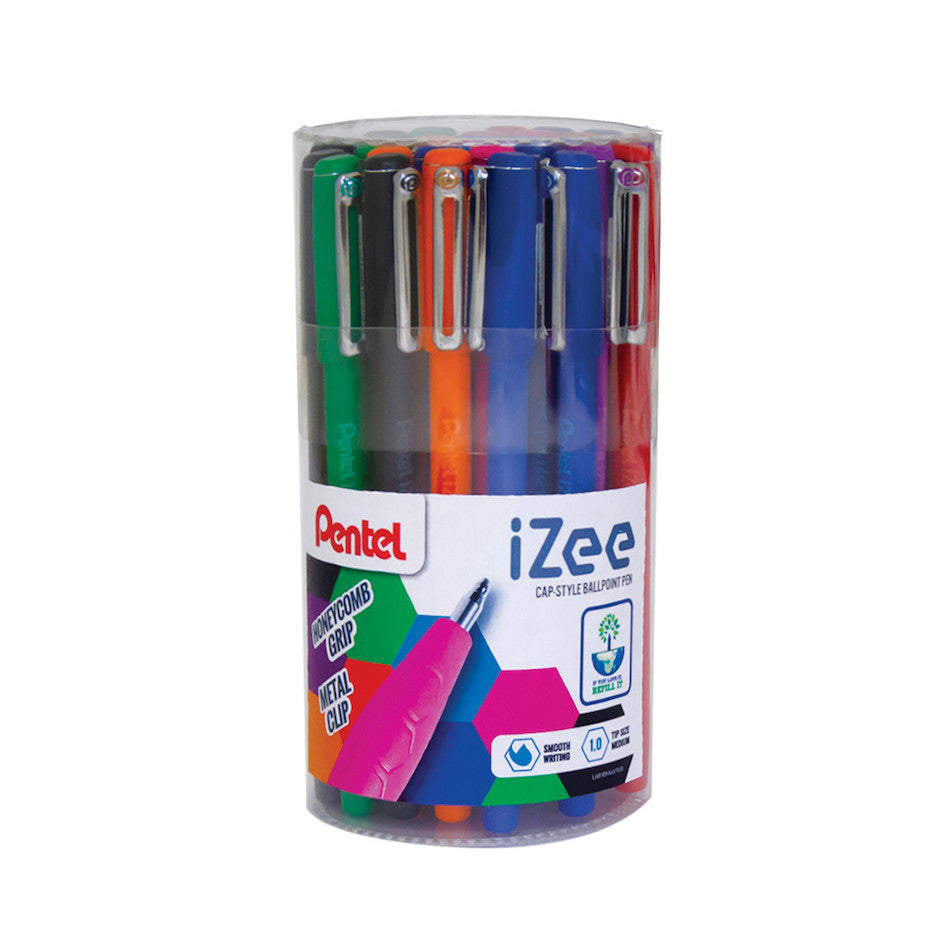 Pentel iZee Ballpoint Pen Tub of 30 by Pentel at Cult Pens