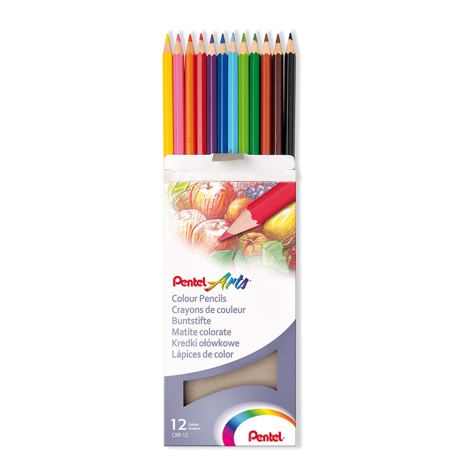 Pentel Colour Pencil Set of 12 by Pentel at Cult Pens