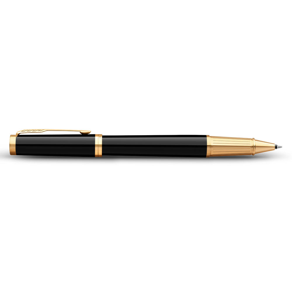 Parker Ingenuity Rollerball Pen Black with Gold Trim by Parker at Cult Pens