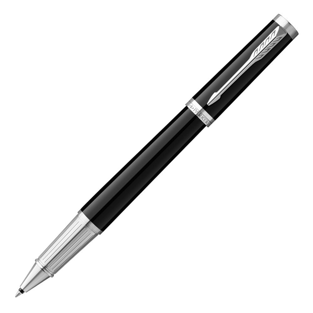 Parker Ingenuity Rollerball Pen Black with Chrome Trim by Parker at Cult Pens