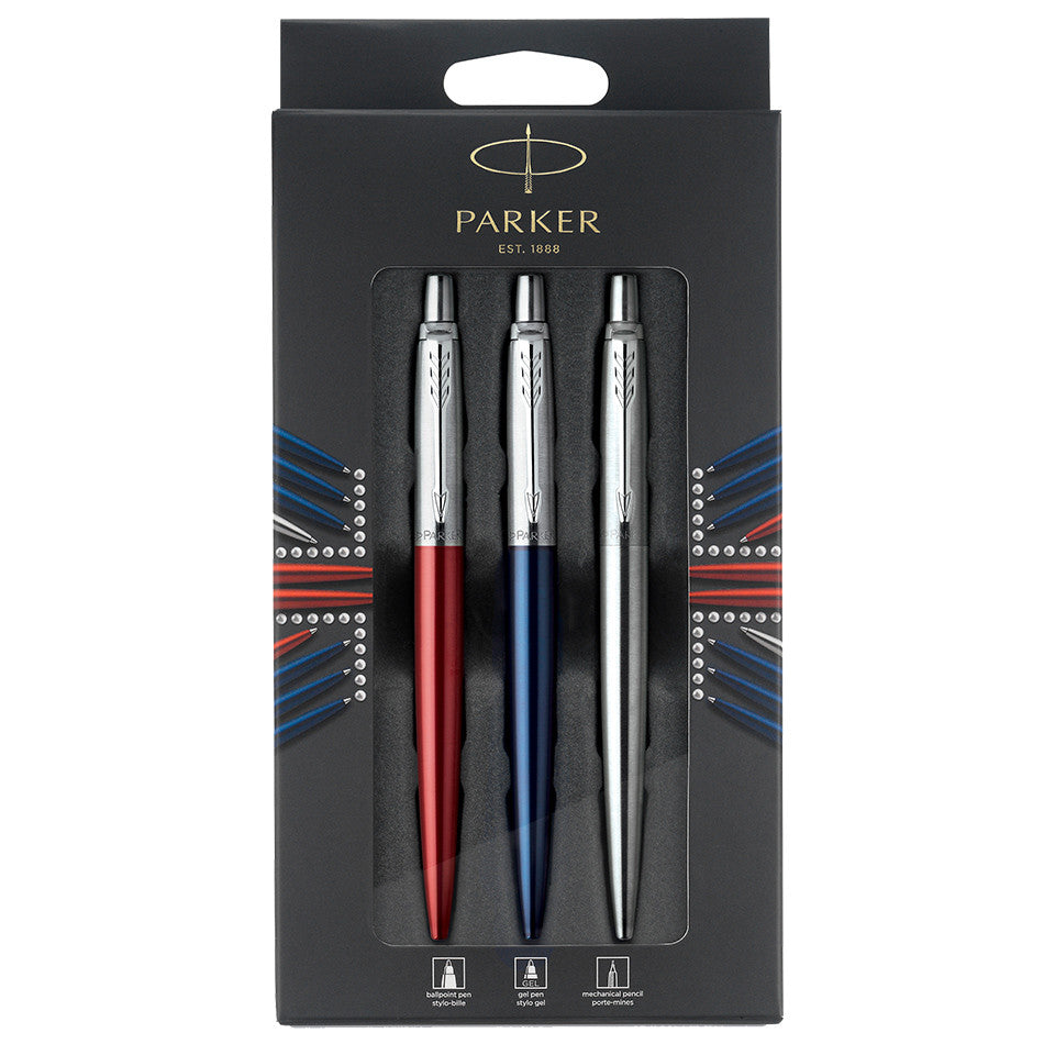 Parker Jotter Ballpoint, Gel Pen & Mechanical Pencil Set by Parker at Cult Pens