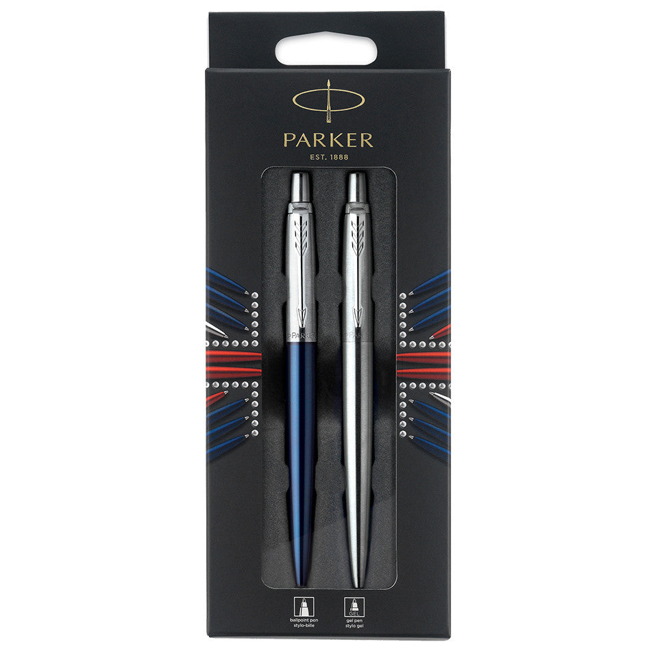 Parker Jotter Ballpoint & Gel Pen Set Blue by Parker at Cult Pens