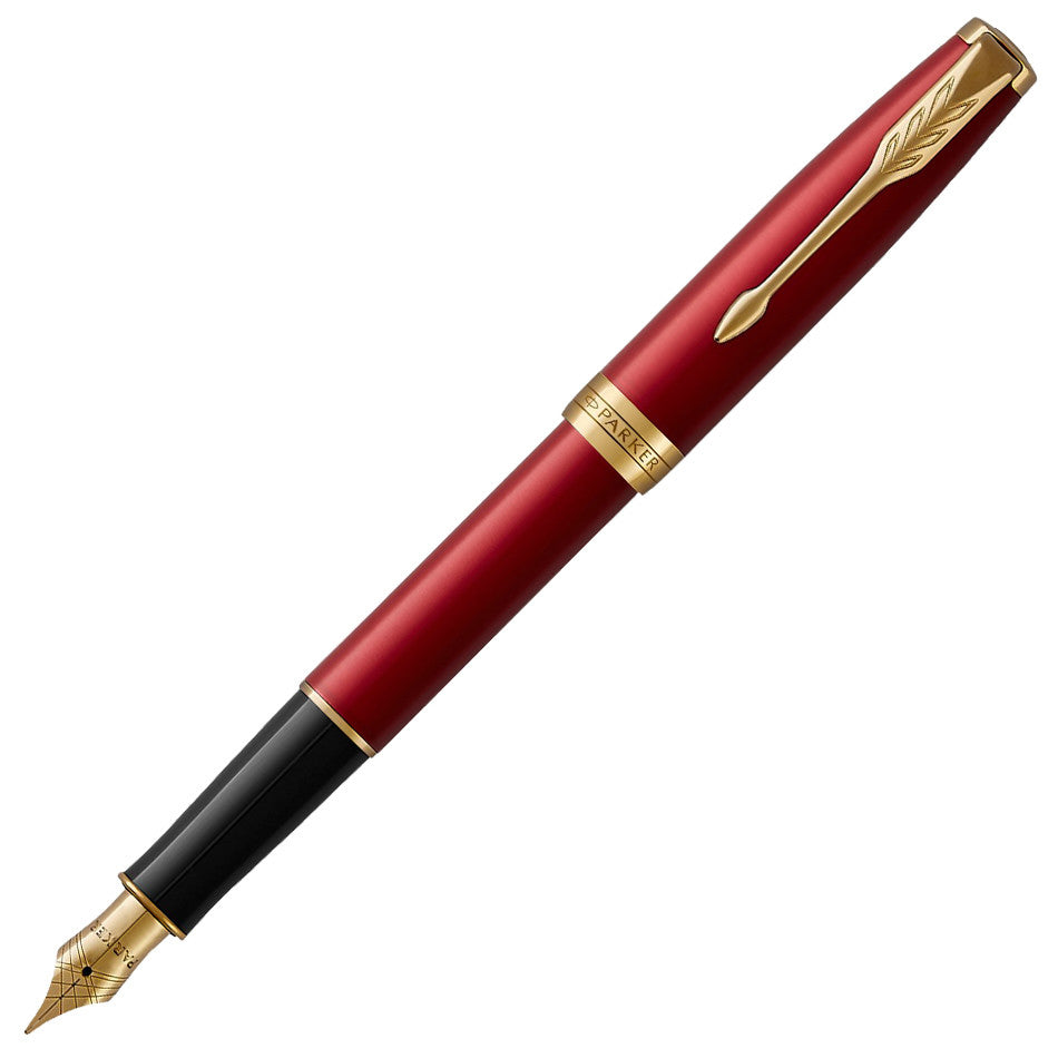 Parker Sonnet Fountain Pen Red Lacquer by Parker at Cult Pens