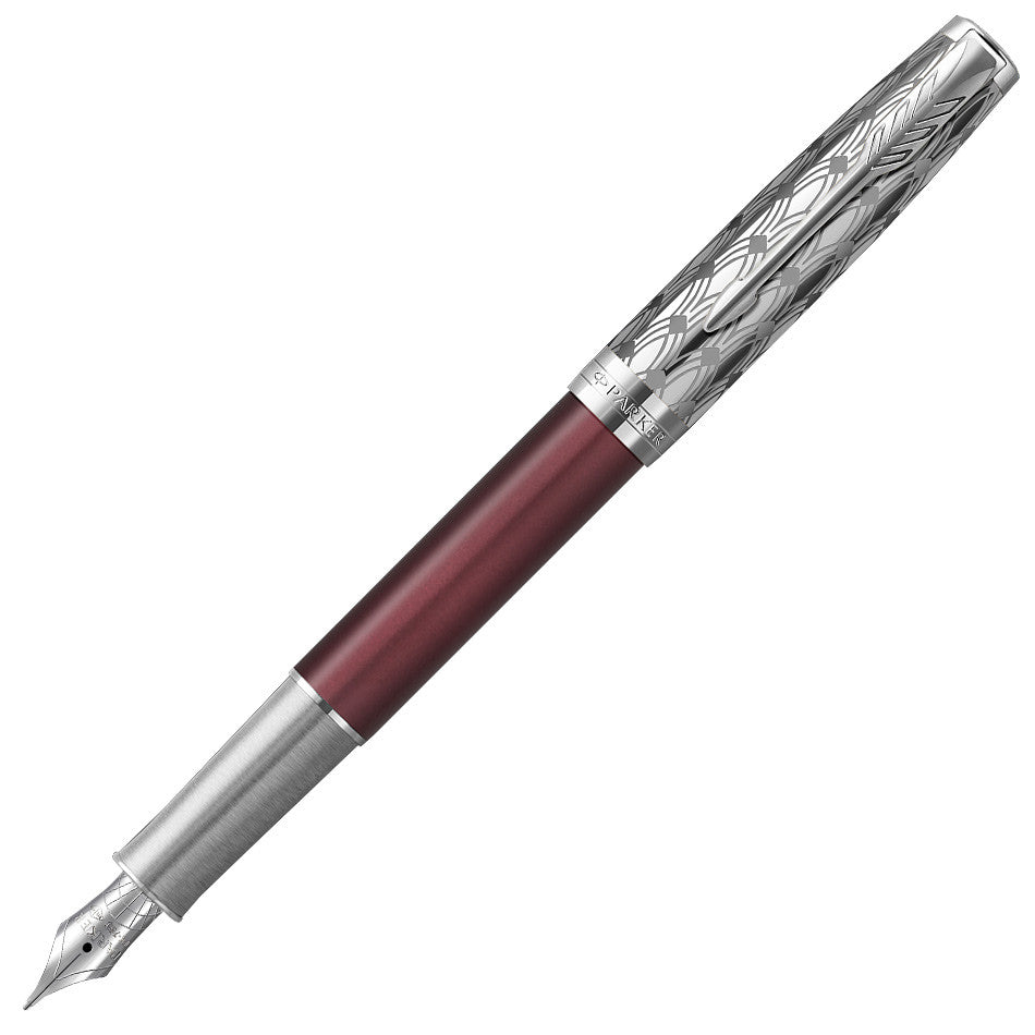 Parker Sonnet Fountain Pen Metal Red by Parker at Cult Pens