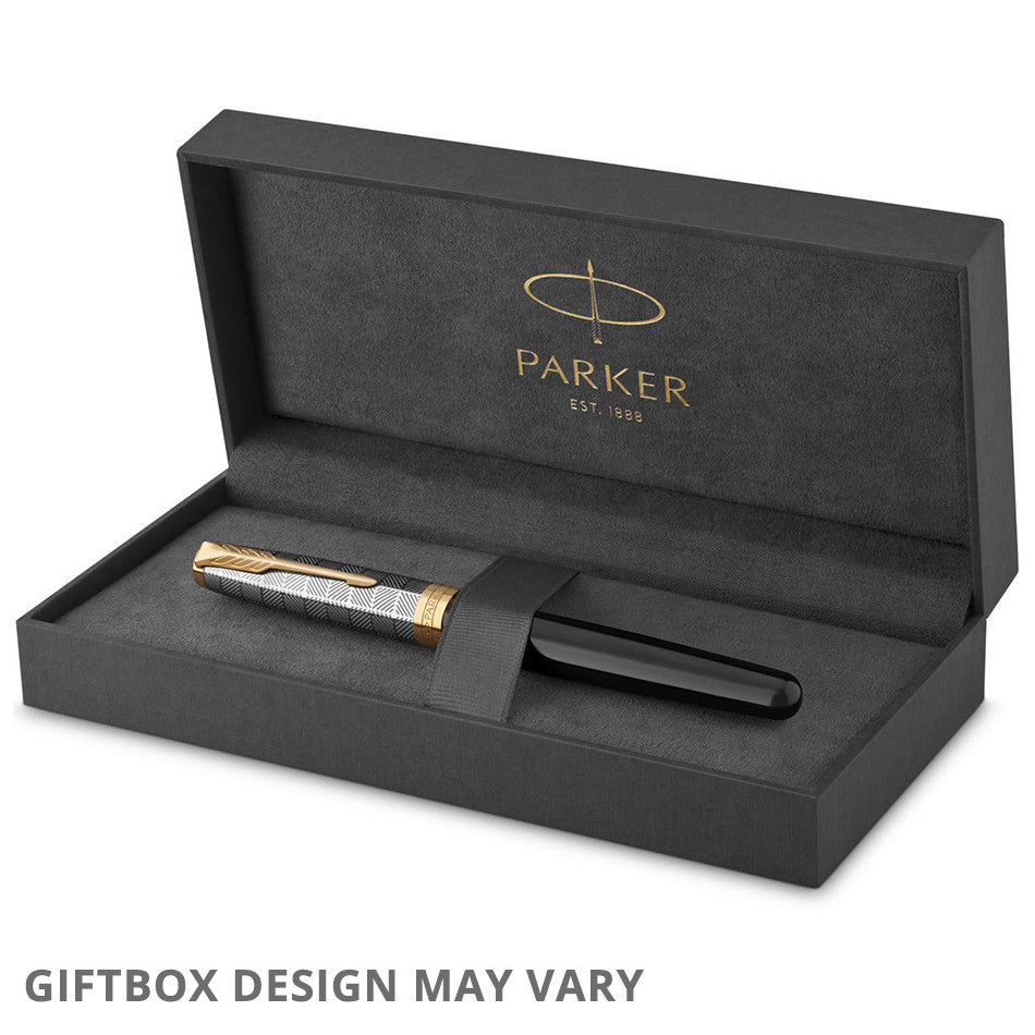 Parker Sonnet Fountain Pen Metal Black by Parker at Cult Pens