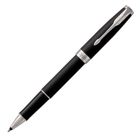 Parker Sonnet Rollerball Pen Matte Black Lacquer with Palladium Trim by Parker at Cult Pens