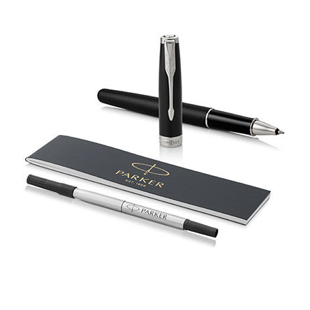 Parker Sonnet Rollerball Pen Matte Black Lacquer with Palladium Trim by Parker at Cult Pens