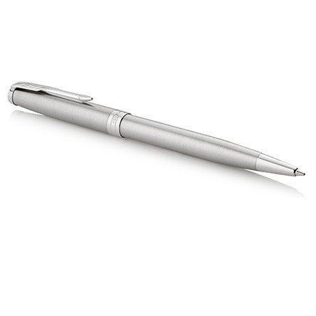 Parker Sonnet Ballpoint Pen Stainless Steel with Palladium Trim by Parker at Cult Pens