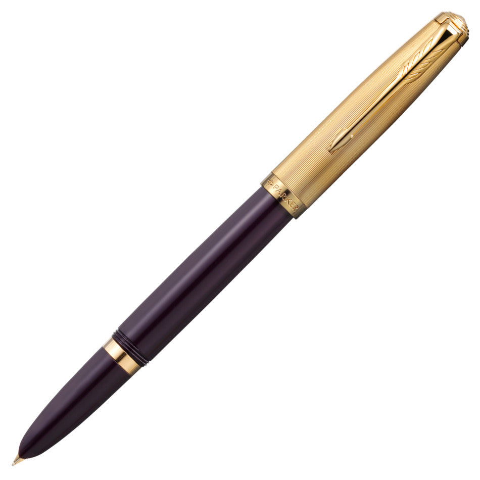 Parker 51 Fountain Pen Plum with Gold Nib by Parker at Cult Pens