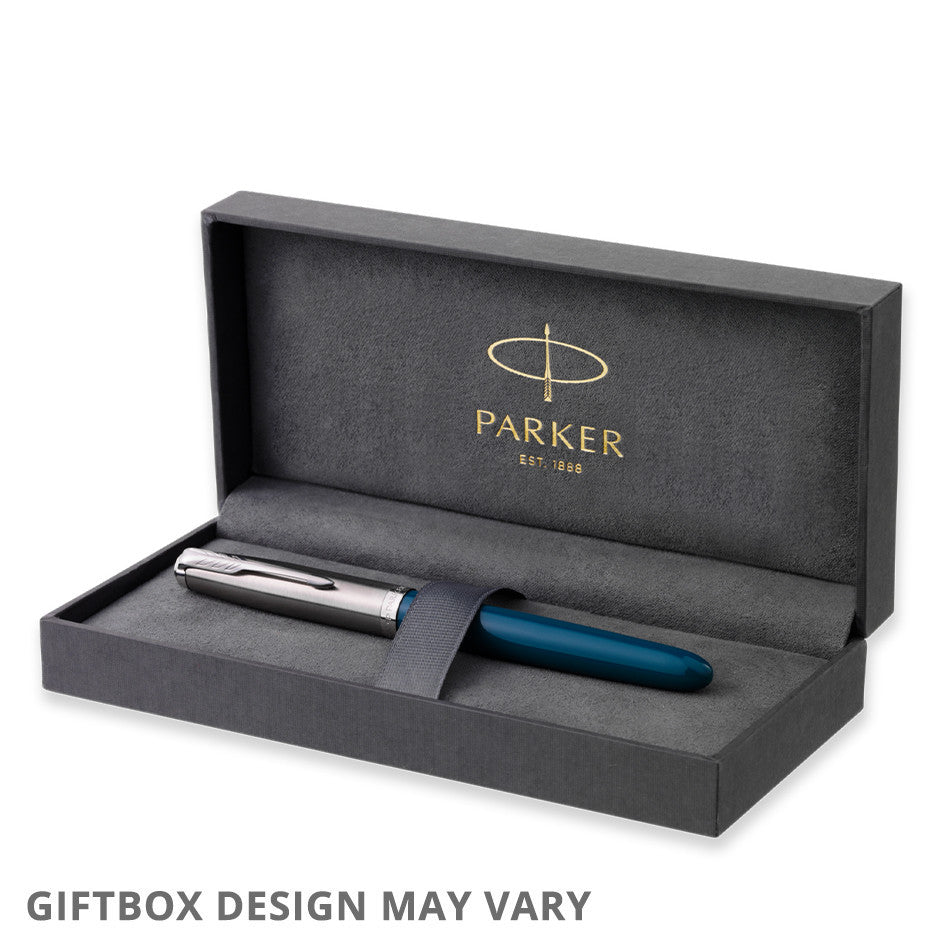 Parker 51 Fountain Pen Teal Blue by Parker at Cult Pens