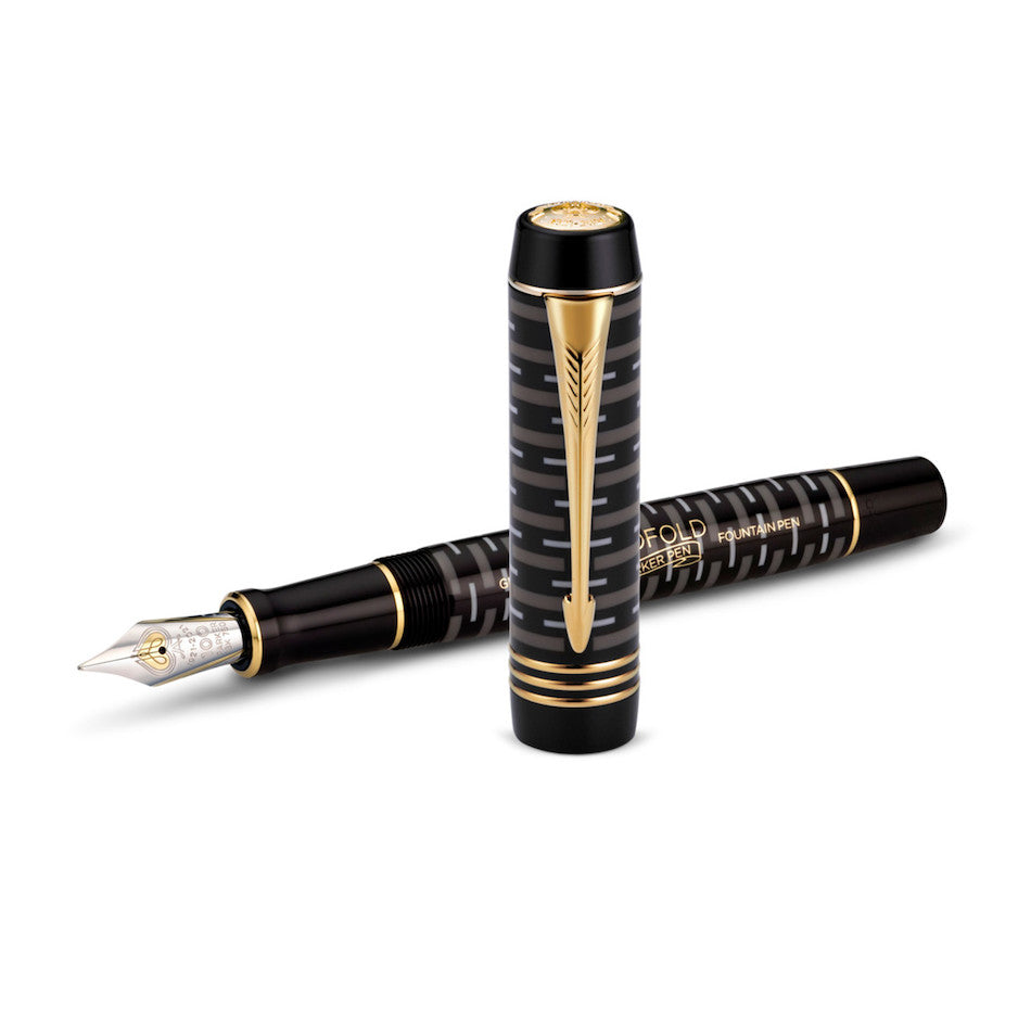 Parker Duofold 100th Anniversary Limited Edition Fountain Pen Black by Parker at Cult Pens