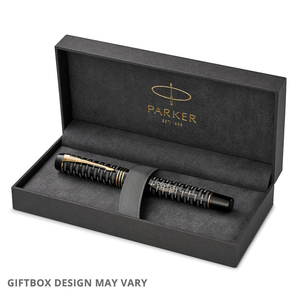 Parker Duofold 100th Anniversary Limited Edition Fountain Pen Black by Parker at Cult Pens
