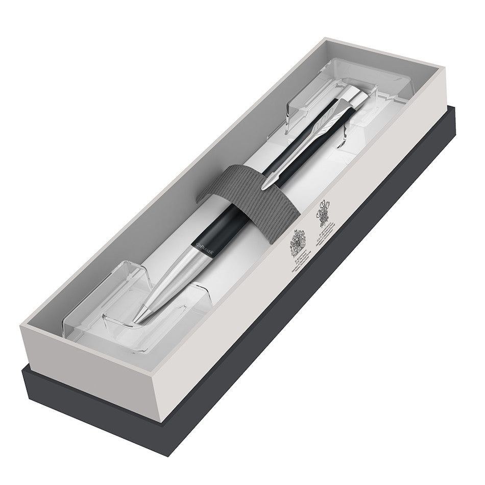 Parker Urban Twist Ballpoint Pen Muted Black with Chrome Trim in Giftbox by Parker at Cult Pens