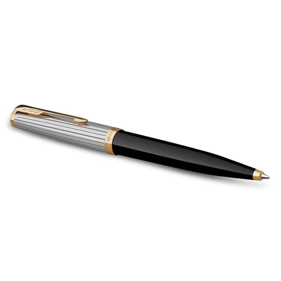 Parker 51 Ballpoint Pen Black with Gold Trim by Parker at Cult Pens