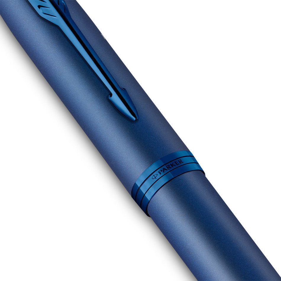 Parker IM Monochrome Blue Fountain Pen by Parker at Cult Pens