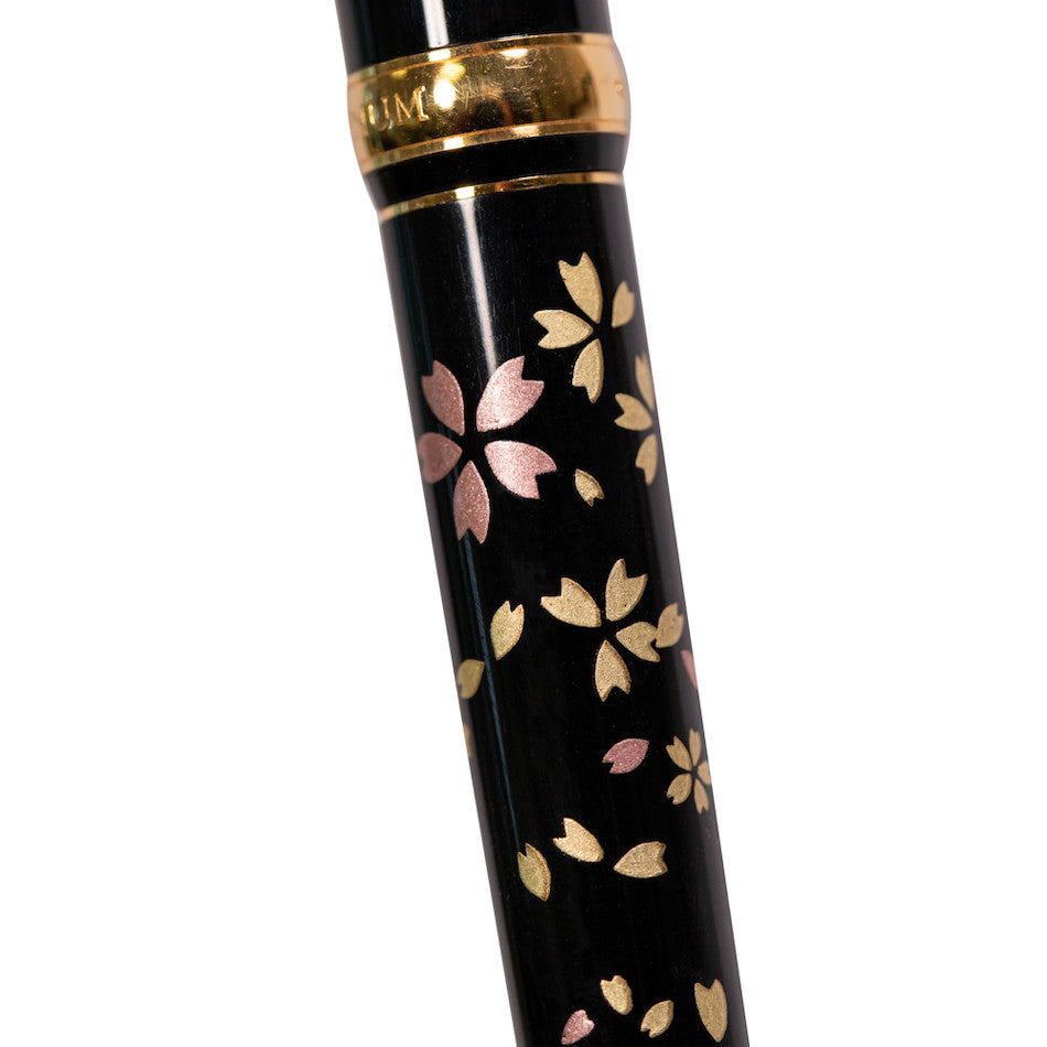 Platinum Kanazawa-Haku Fountain Pen Swirling Petals of Cherry Blossom by Platinum at Cult Pens