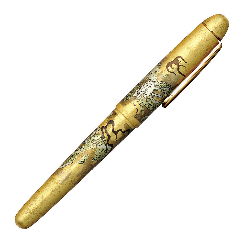 Platinum #3776 Ascending Dragon Kanazawa-haku Gold Leaf Fountain Pen by Platinum at Cult Pens
