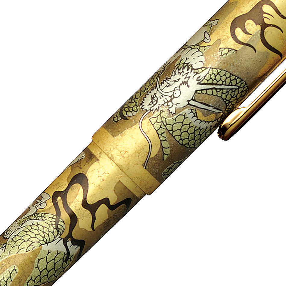 Platinum #3776 Ascending Dragon Kanazawa-haku Gold Leaf Fountain Pen by Platinum at Cult Pens