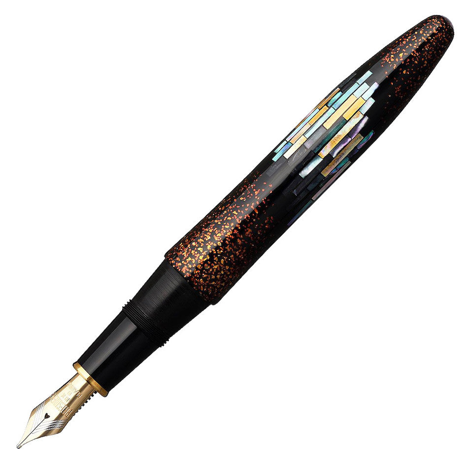 Platinum Izumo Hon-urushi Raden Maki-e Aurora Fountain Pen by Platinum at Cult Pens