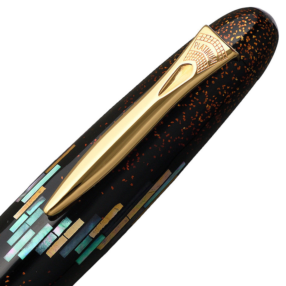 Platinum Izumo Hon-urushi Raden Maki-e Aurora Fountain Pen by Platinum at Cult Pens