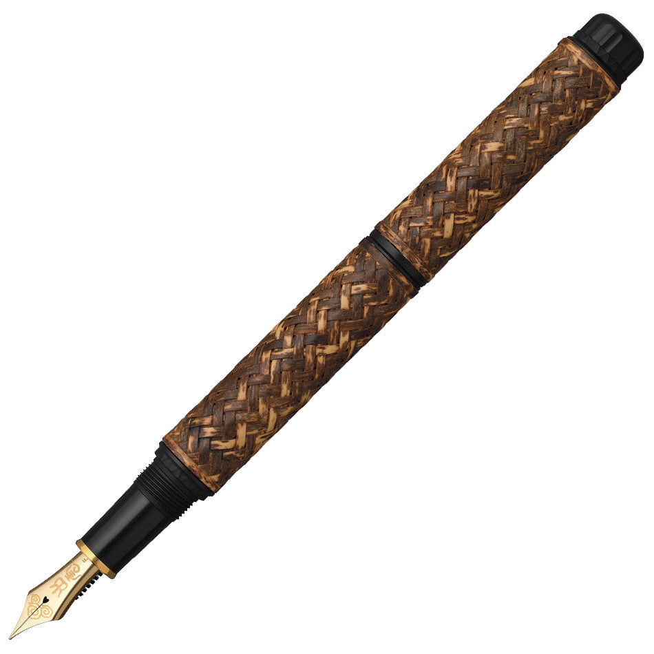 Platinum Izumo Bamboo Yokoajiro Weave Fountain Pen by Platinum at Cult Pens