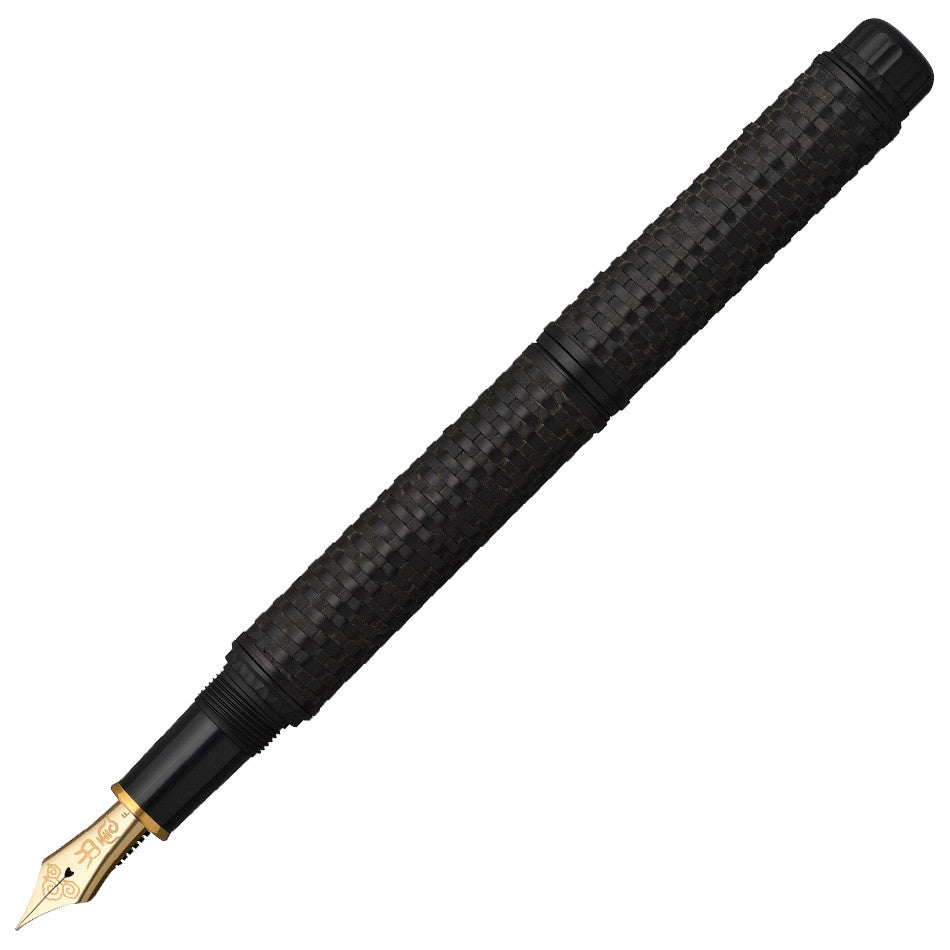 Platinum Izumo Bamboo Gozame Weave Fountain Pen Ankokushoku by Platinum at Cult Pens