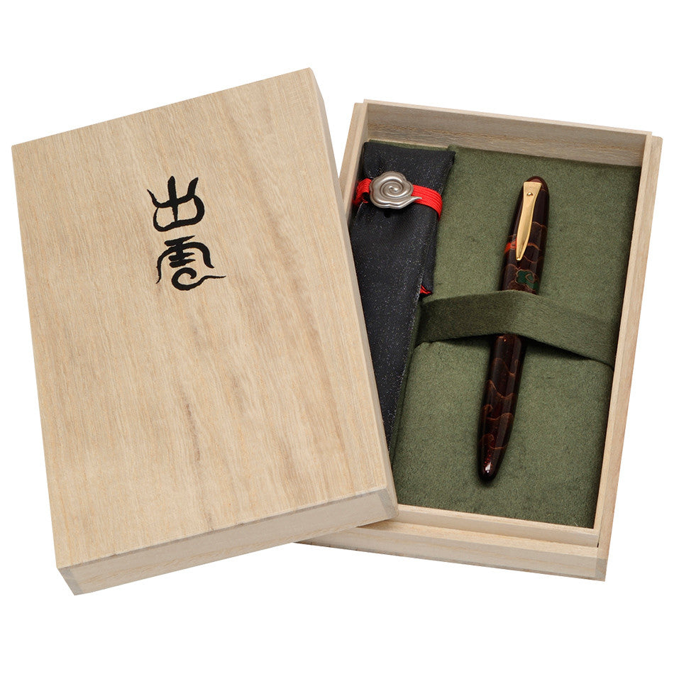 Platinum Izumo Bamboo Gozame Weave Fountain Pen Benikabairo by Platinum at Cult Pens
