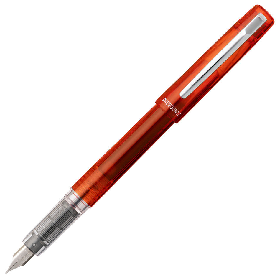 Platinum Prefounte Fountain Pen Vermillion Orange by Platinum at Cult Pens