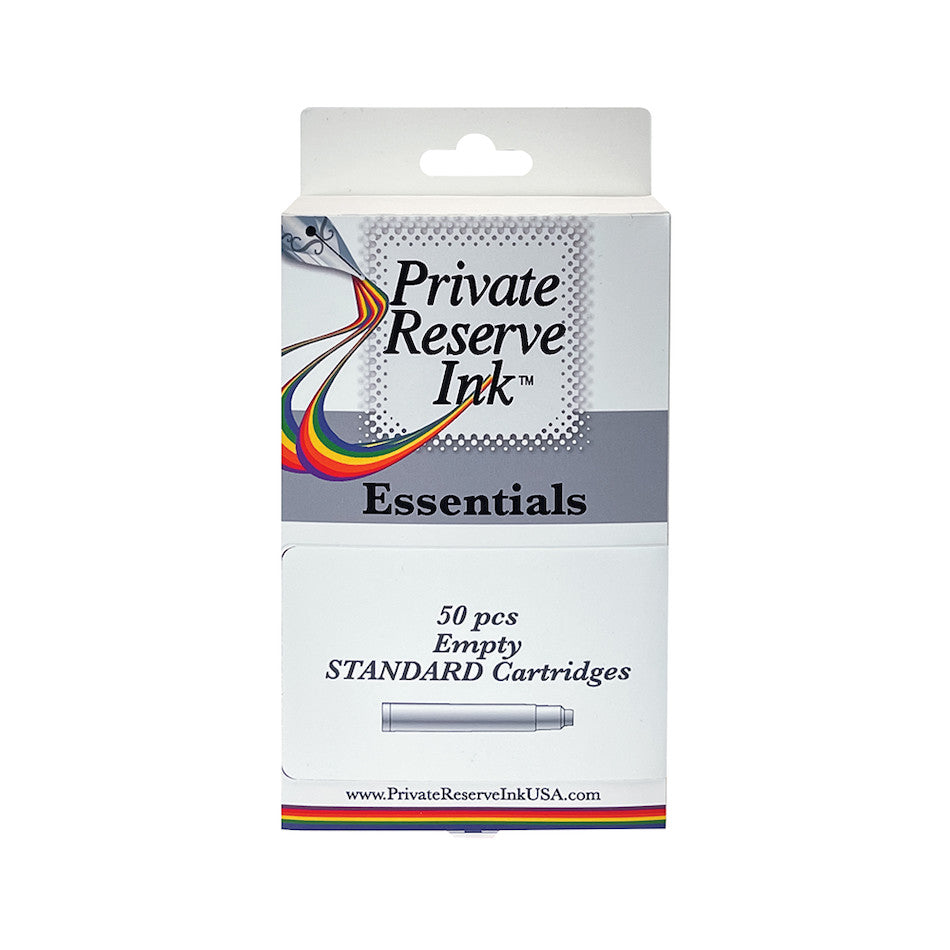 Private Reserve Ink Essentials Empty Standard Cartridges Set of 50 by Private Reserve at Cult Pens