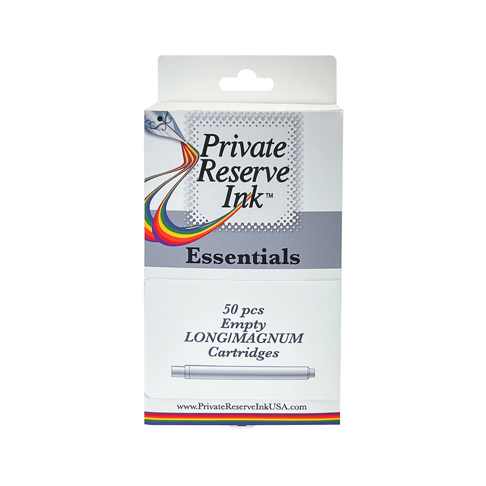 Private Reserve Ink Essentials Empty Long/Magnum Cartridges Set of 50 by Private Reserve at Cult Pens