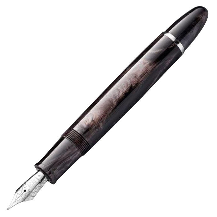 Penlux Masterpiece Grande Fountain Pen Black Wave 18ct Nib by Penlux at Cult Pens