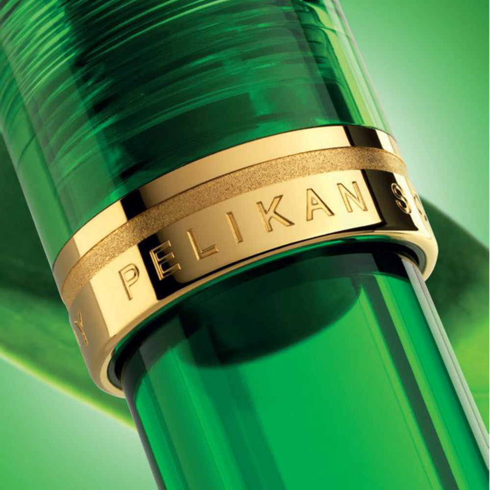 Pelikan Souveran M800 Fountain Pen Green Demonstrator Special Edition by Pelikan at Cult Pens