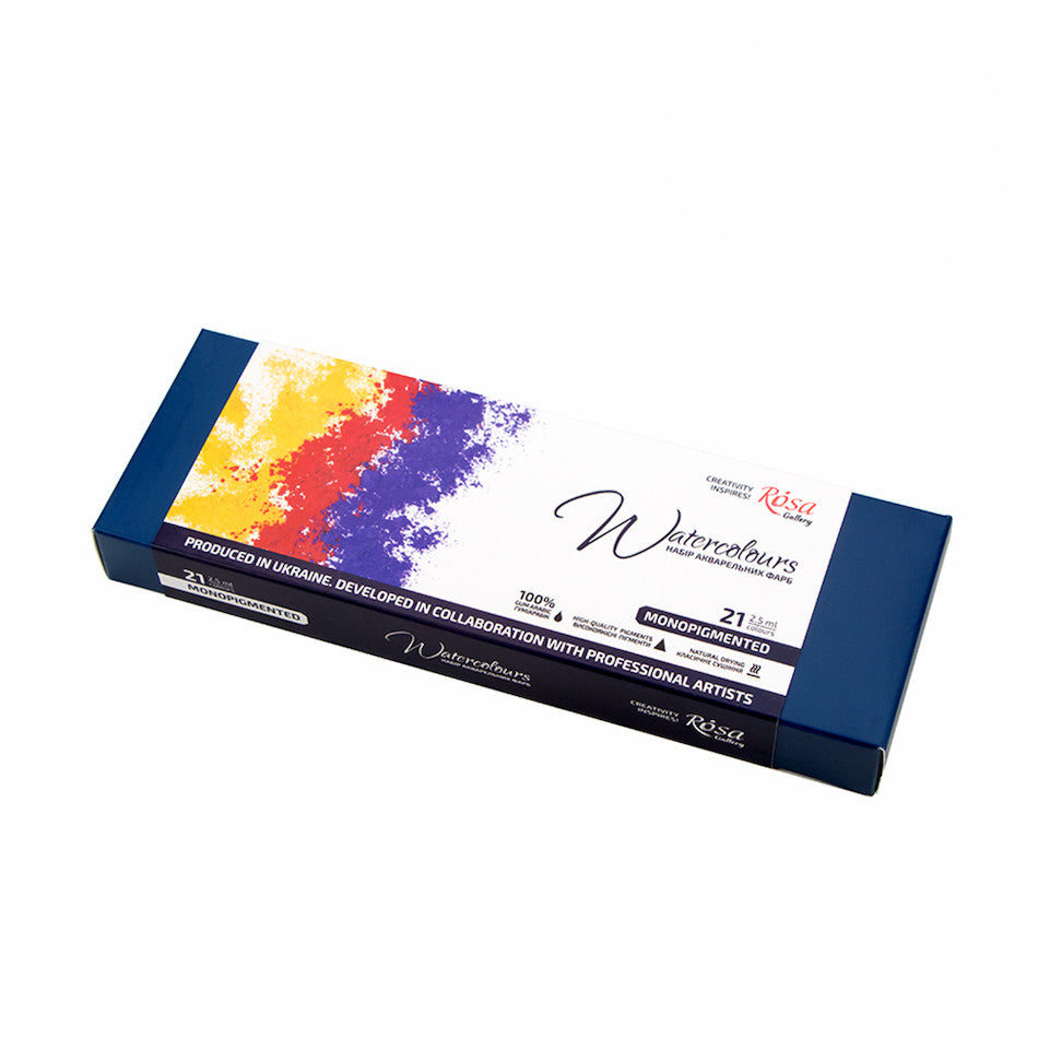 Rosa Watercolour Full Pan Monopigmented Set of 21 by Rosa at Cult Pens