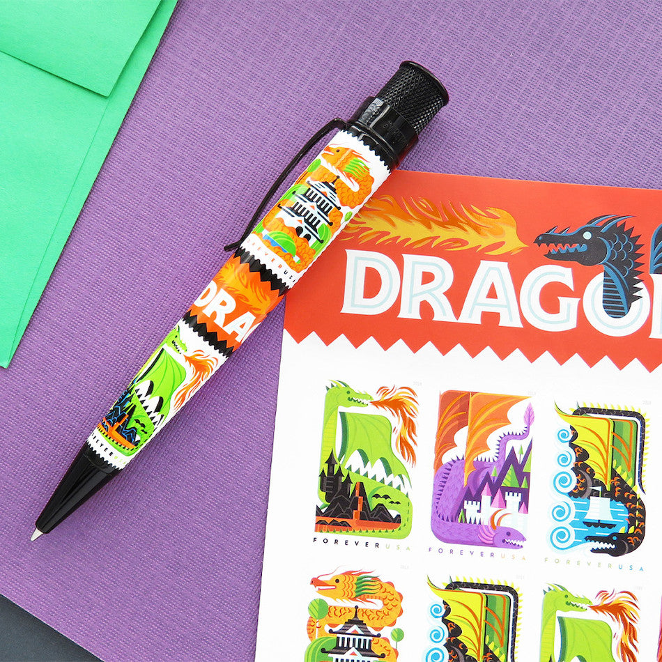 Retro 51 Tornado Big Shot Rollerball Pen USPS Dragons by Retro 51 at Cult Pens