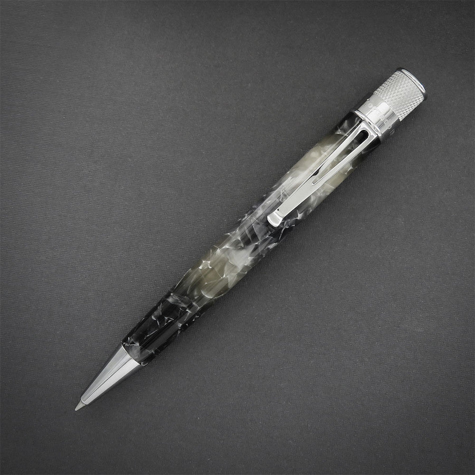 Retro 51 Tornado Acrylic Rollerball Pen Silver Lining by Retro 51 at Cult Pens