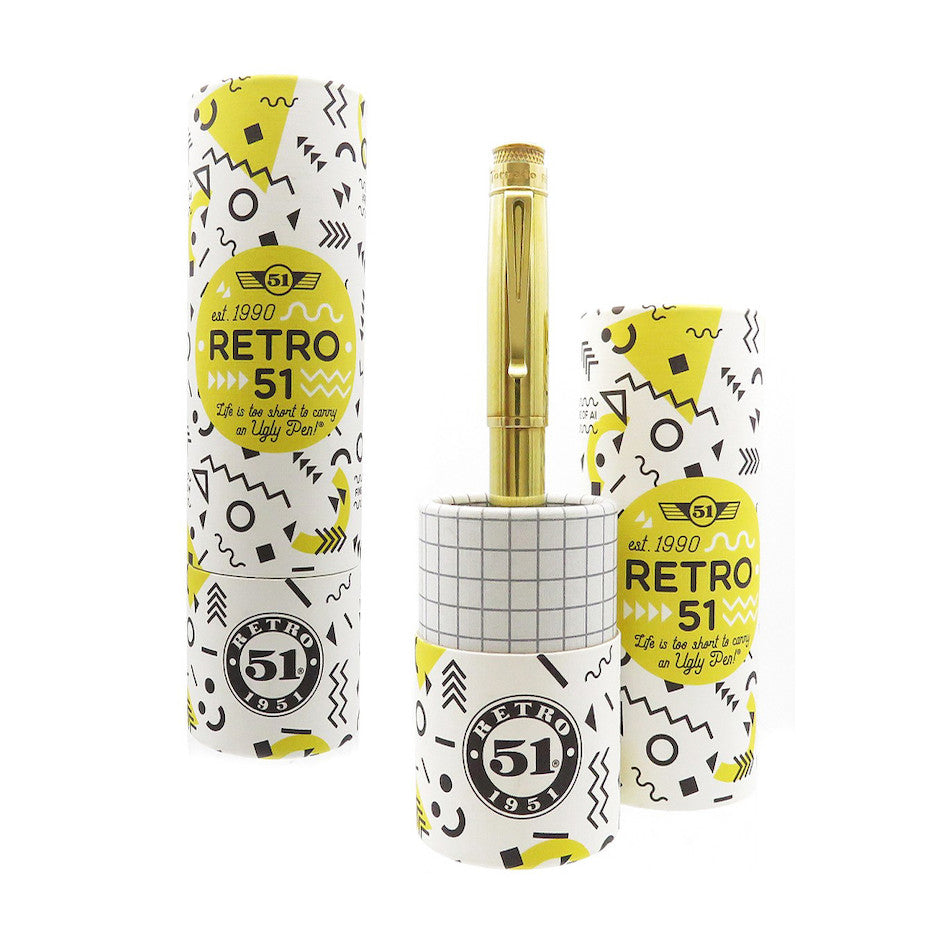 Retro 51 Tornado Fountain Pen Raw Brass by Retro 51 at Cult Pens
