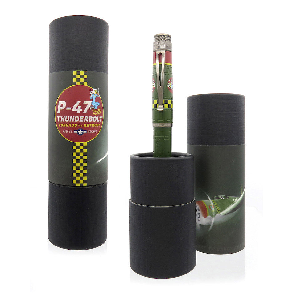 Retro 51 Tornado Fountain Pen P-47 Thunderbolt by Retro 51 at Cult Pens