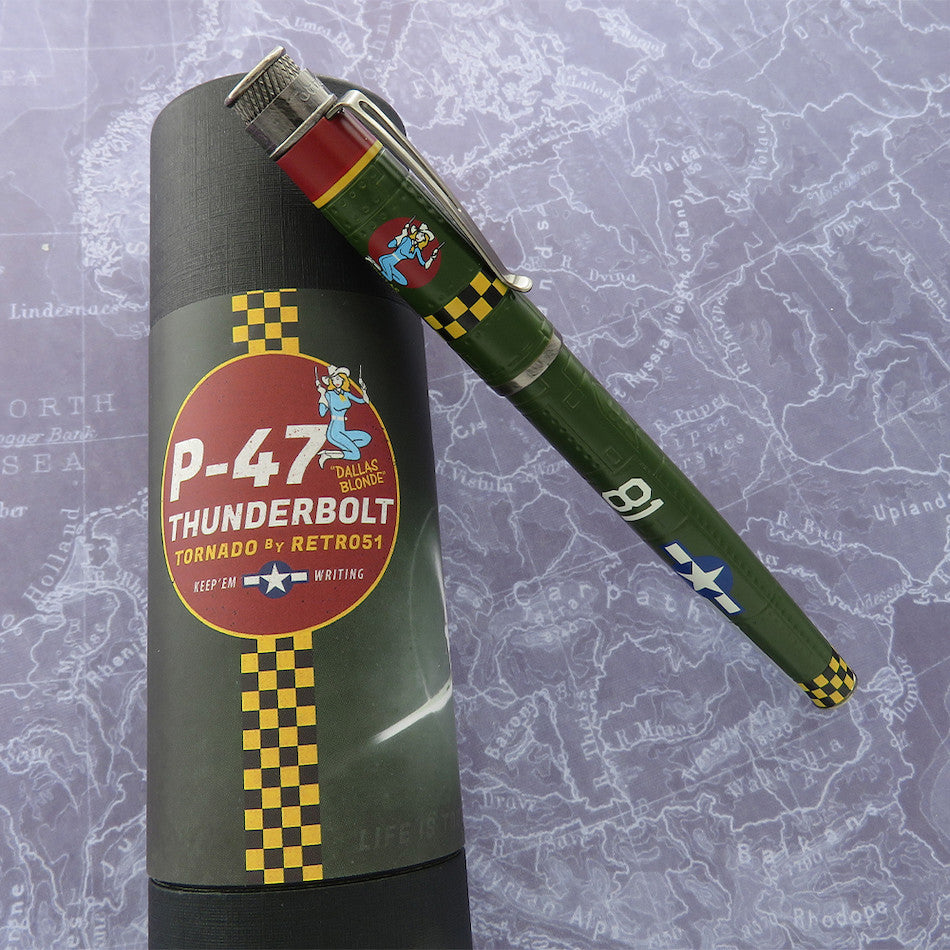 Retro 51 Tornado Fountain Pen P-47 Thunderbolt by Retro 51 at Cult Pens
